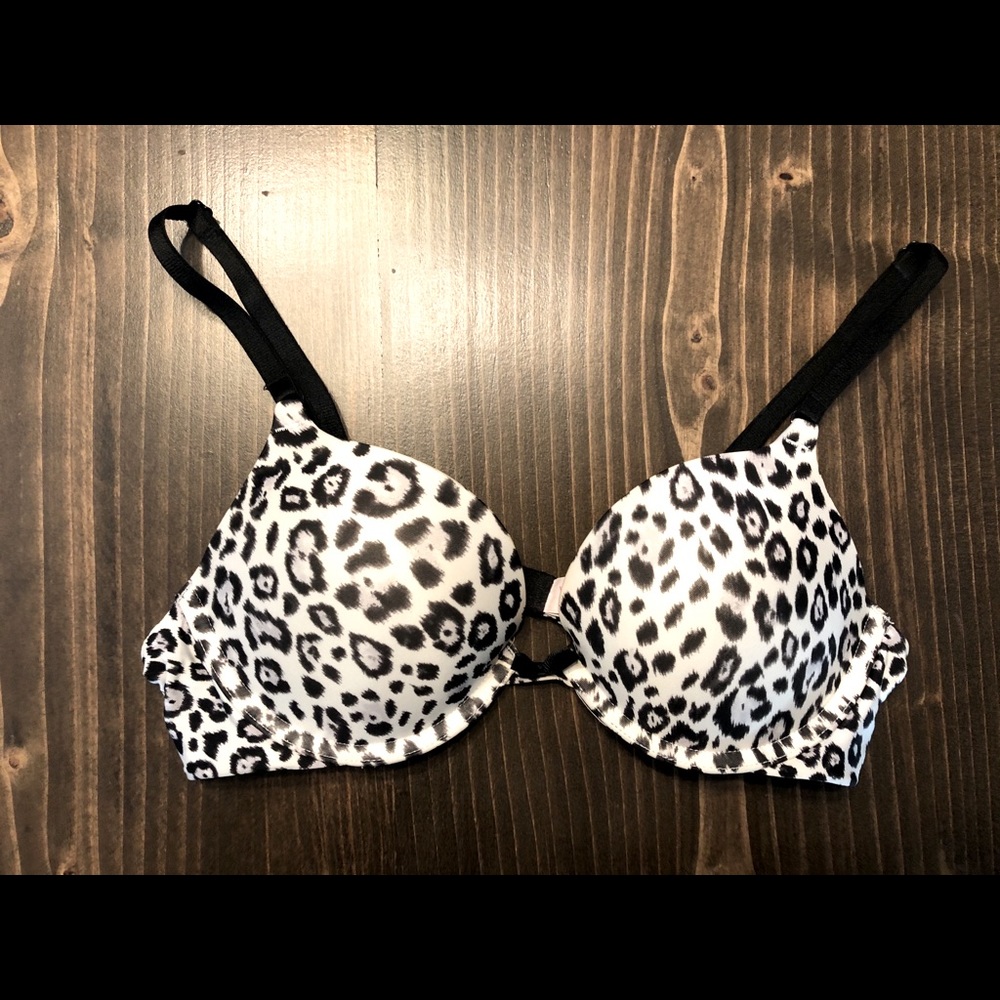 Victoria’s Secret Push Up Bra Size 34B Leopard